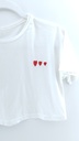 TOP BLANCO 3 CORAZONES T:L
