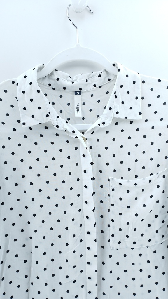 CAMISA BLANCA LUNARES SYBILLA T:S