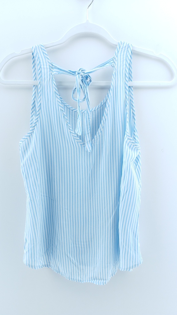 MUSCULOSA CELESTE A RAYAS T:L