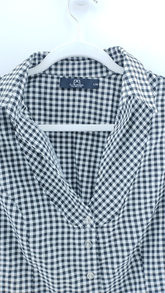 CAMISA NEGRA BLANCA CUADRILLE