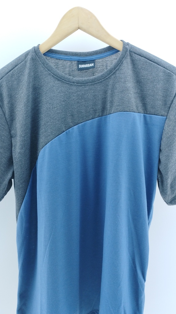 REMERA AZUL GRIS SUBURBAN T:M