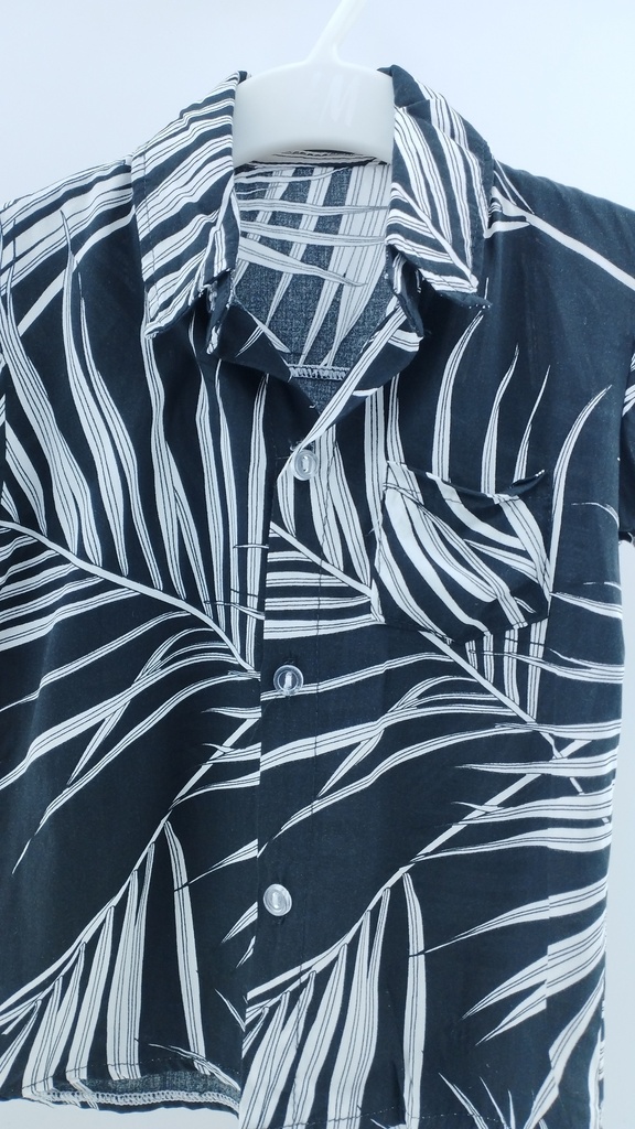 CAMISA NEGRA ALGODÓN T:2