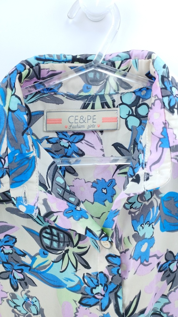 CAMISA MULTICOLOR FLOREADA CE&PE T:10