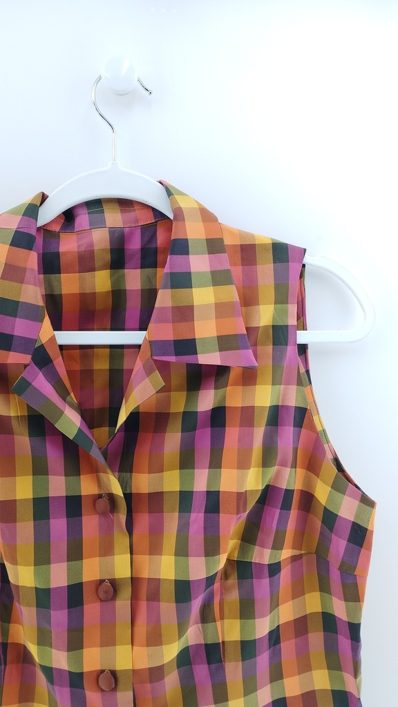 CAMISA MULTICOLOR A CUADROS T:L
