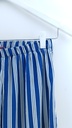 Pantalón rallado blanco azul