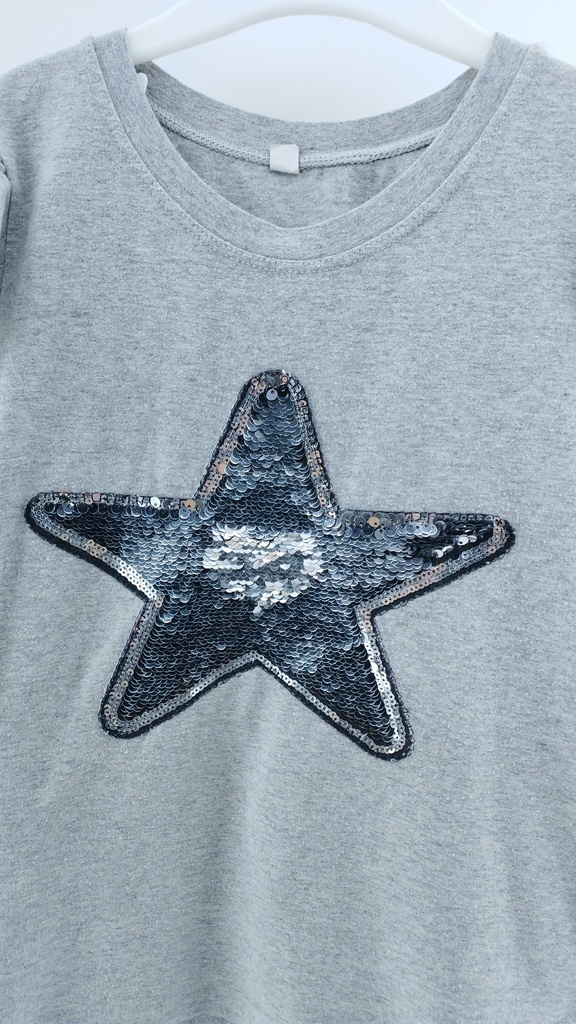 REMERA GRIS T:8