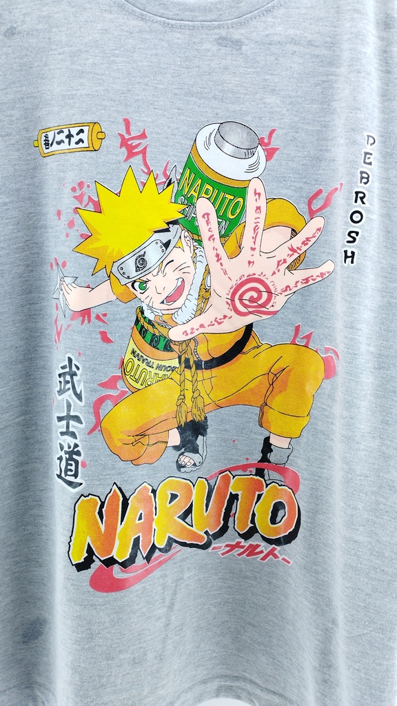 REMERA GRIS ALGODÓN T:14