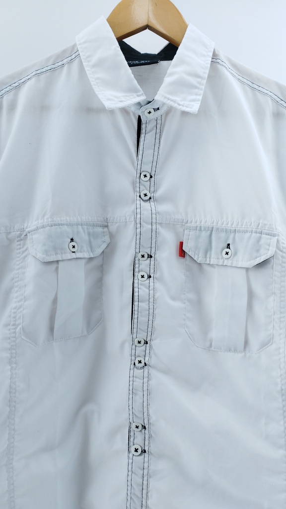 CAMISA BLANCA WRGE JEANS T:L