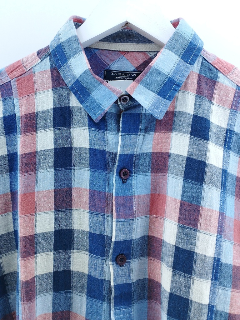 CAMISA CUADROS ZARA MAN T:XL