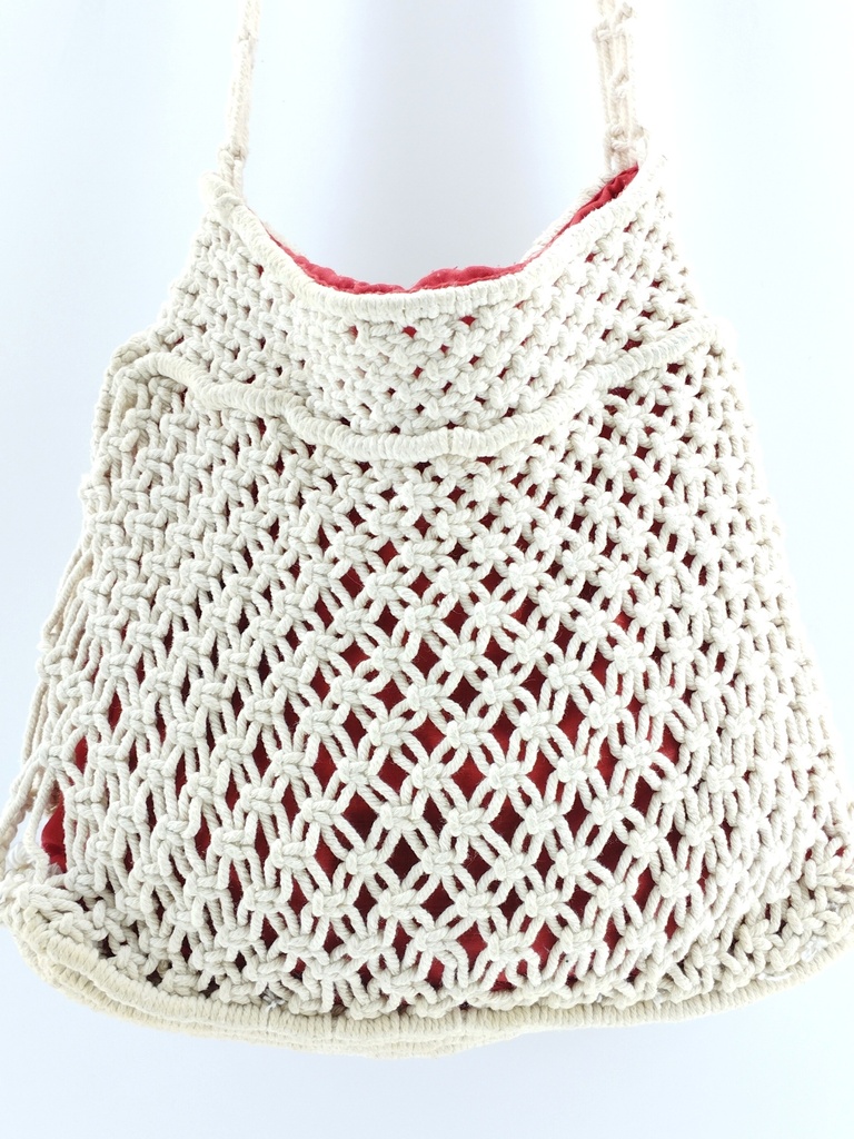 CARTERA BLANCA CROCHET T:U