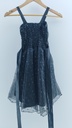 VESTIDO NEGRO ALGODÓN T:8