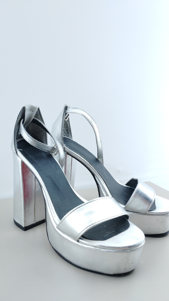 SANDALIAS PLATEADA T:35