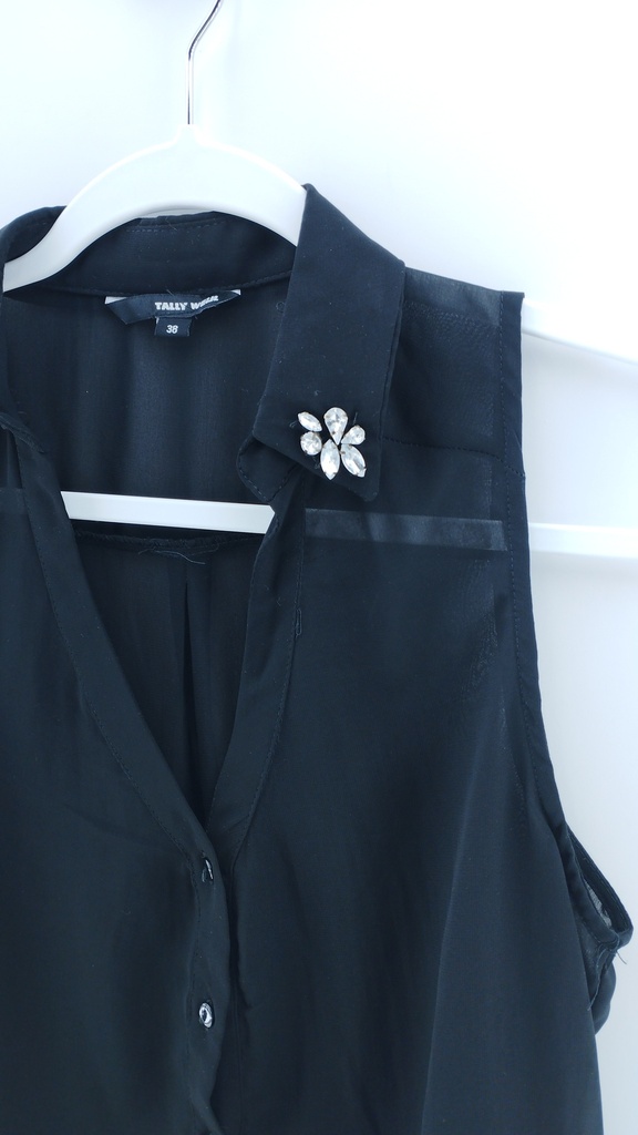 CAMISA NEGRA TALLY WEIJL T:38