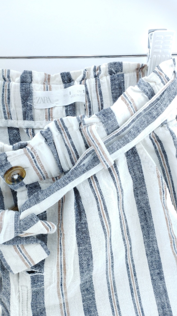 SHORTS BLANCO GRIS ZARA KIDS T:8
