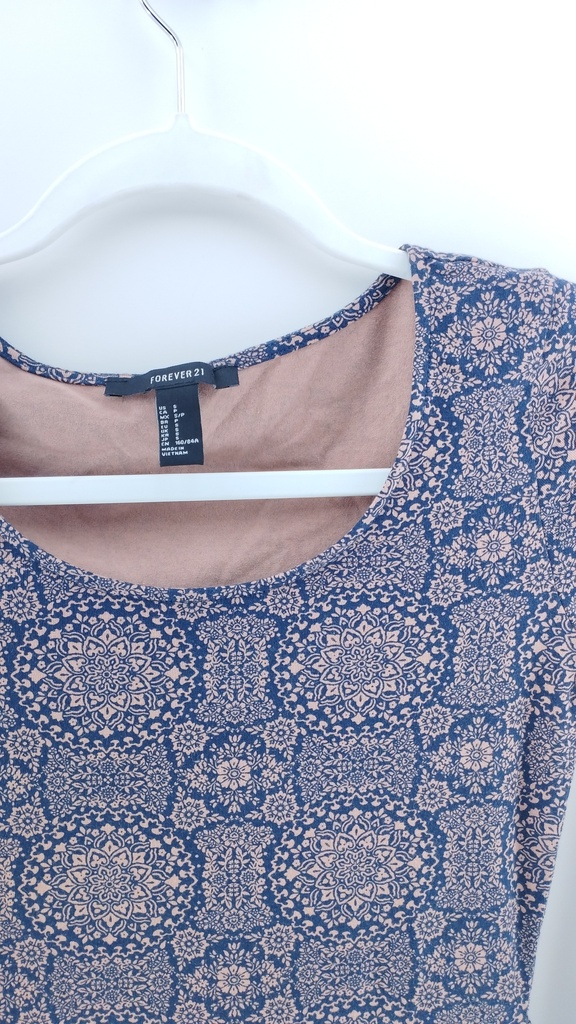 VESTIDO AZUL ROSA FOREVER 21 T:S