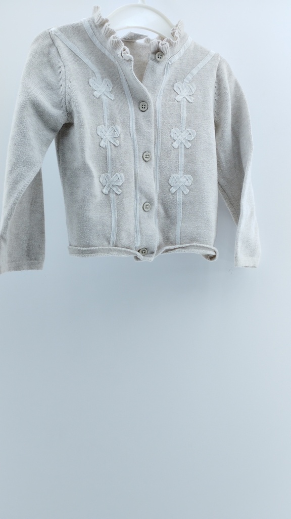 CAMPERA TEJIDA Beige Talle: 2