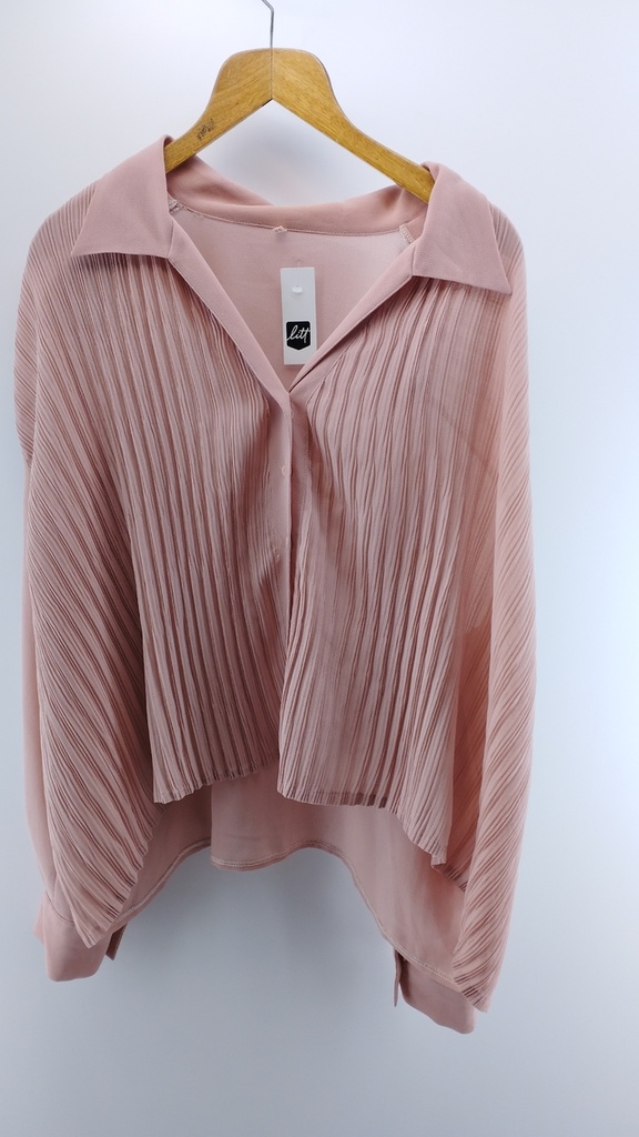 CAMISA PLISADA ROSA T:52