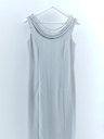 VESTIDO LARGO GRIS PLATA T:1