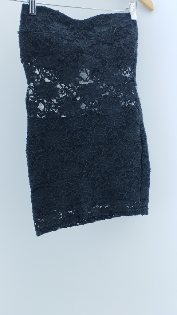 VESTIDO ENCAJE STRAPLESS
