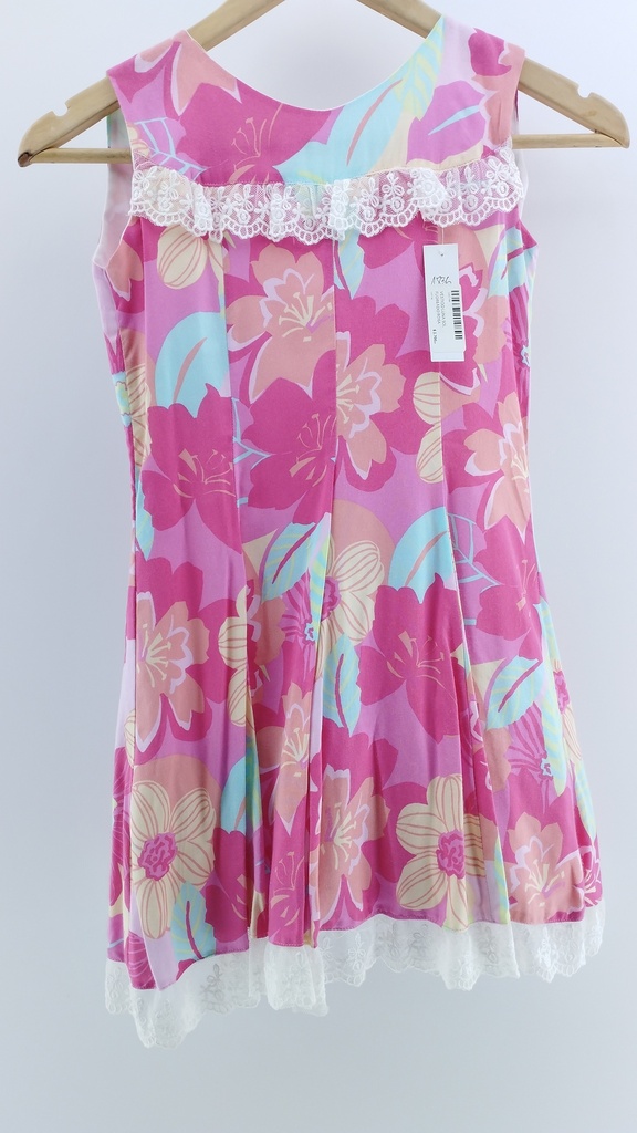 VESTIDO LUNA SOL FLOREADO ROSA