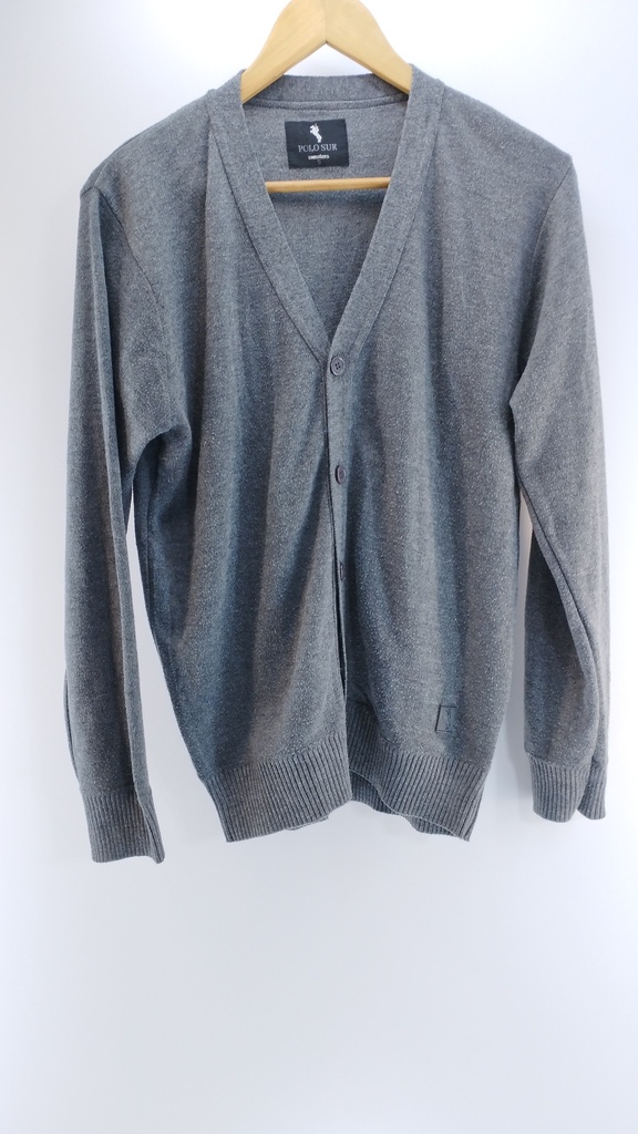 CARDIGAN GRIS AZUL POLO T:S