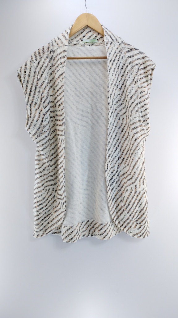 CARDIGAN CRUDO BEIGE RIE T:40