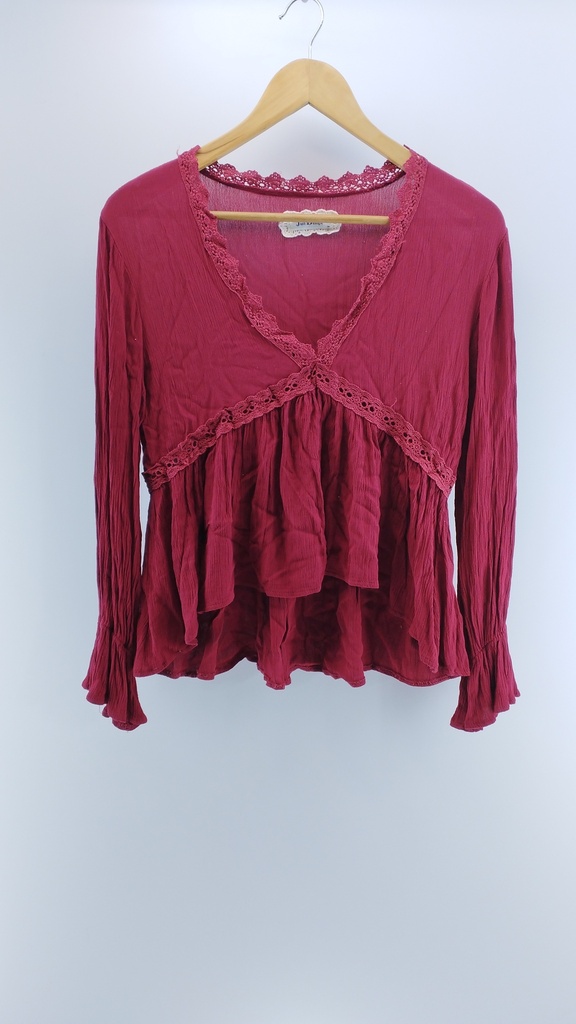 BLUSA BORDÓ JUSTI T:M