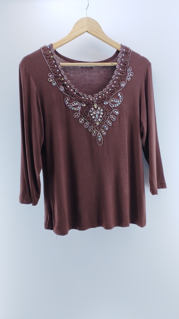 BLUSA MARRÓN GLHTL T:XXL