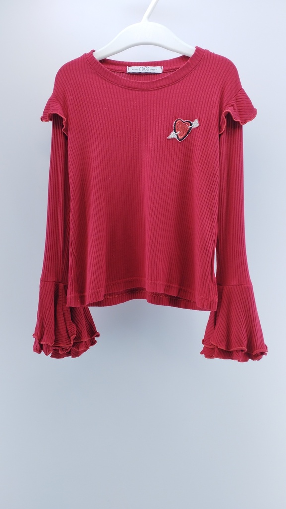 BLUSA ROJO CE & PE T:M