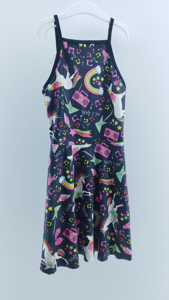 VESTIDO MULTICOLOR Unicornio T:6