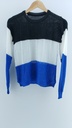 SWEATER BLANCO AZUL CELESTE T:M