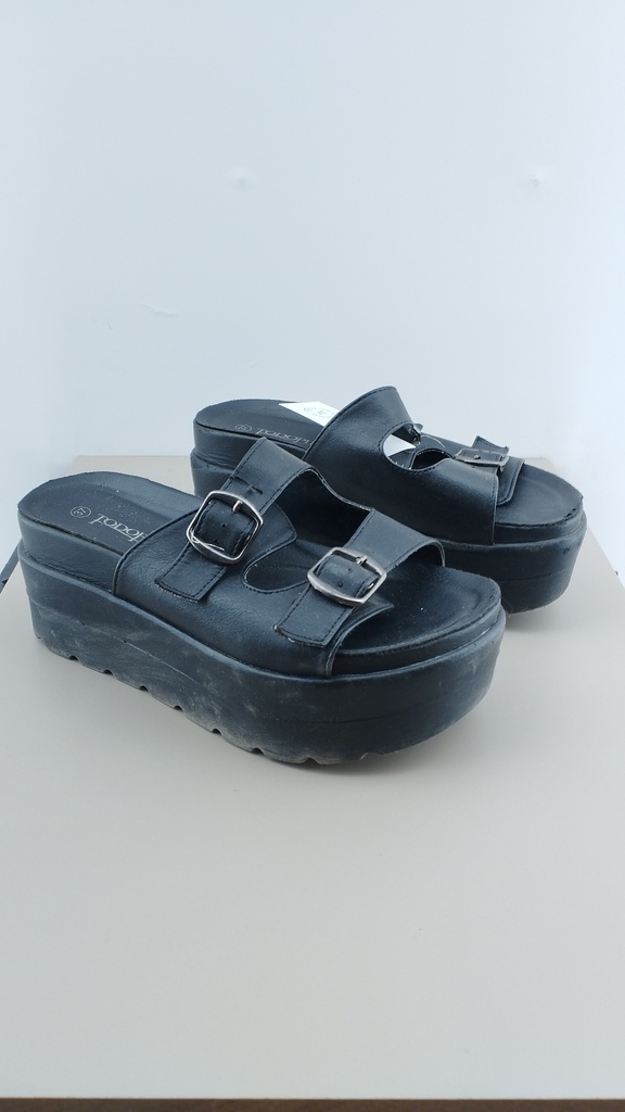 SANDALIAS NEGRAS TODO PIEL T:37