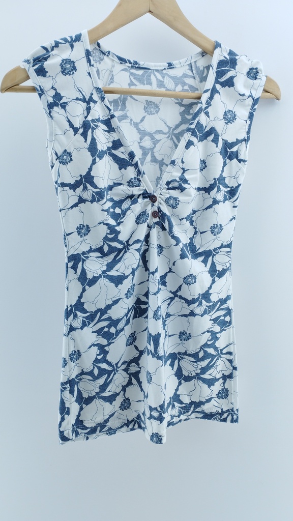 REMERA AZUL BLANCO T:M