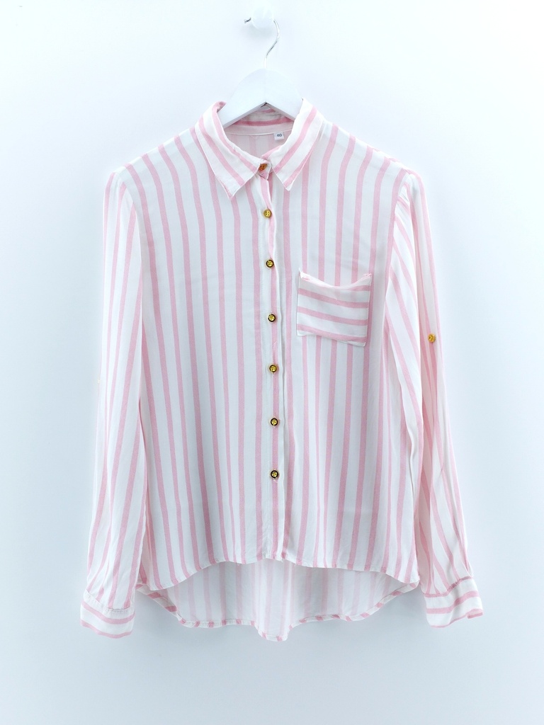 CAMISA ROSA BLANCO T:40