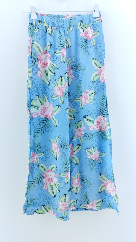 PALAZZO MULTICOLOR CELESTE T:36