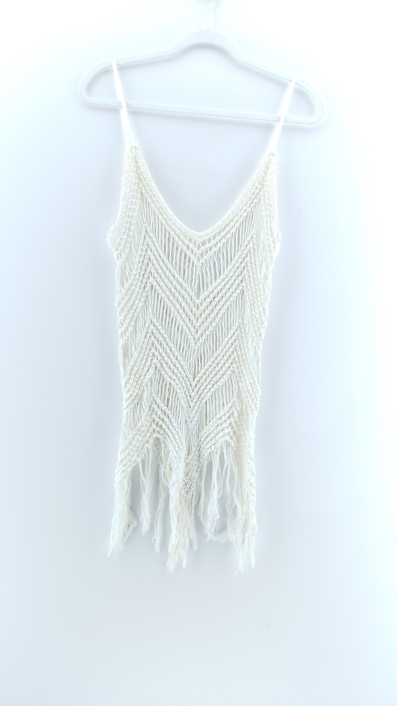 VESTIDO BLANCO CRUDO T:L