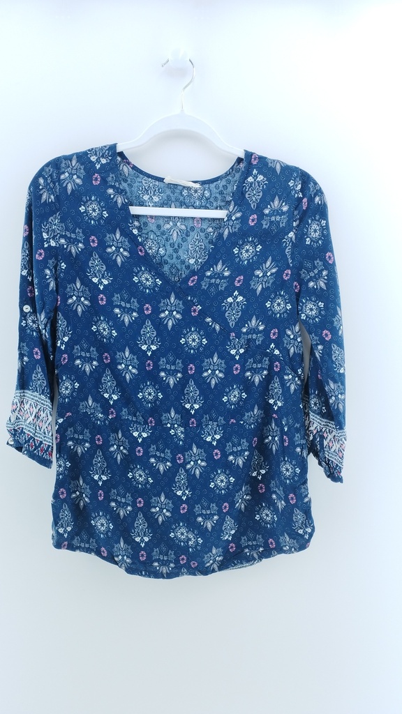 BLUSA AZUL BLANCO MOTIVI T:L