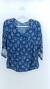 BLUSA AZUL BLANCO MOTIVI T:L