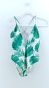 TRAJE DE-BAÑO VERDE BLANCO FOREVER 21 T:L