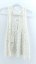 CHALECO CRUDO BLANCO T:L