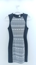 VESTIDO BLANCO NEGRO H&M T:36