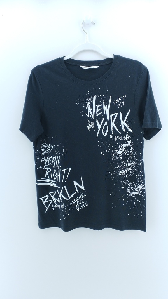 REMERA BLANCO NEGRO HYM T:14