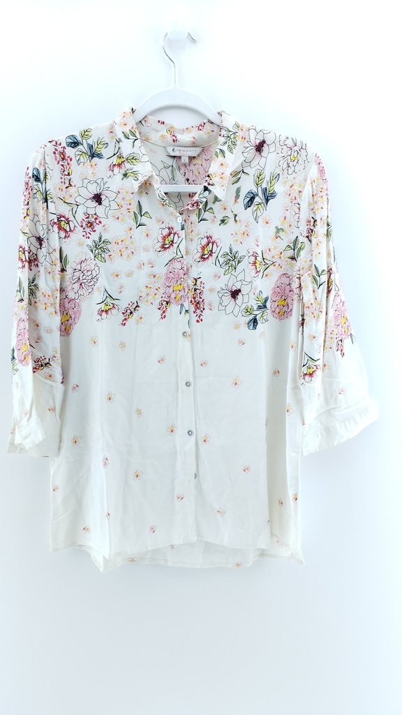 CAMISA BLANCA MULTICOLOR T:M