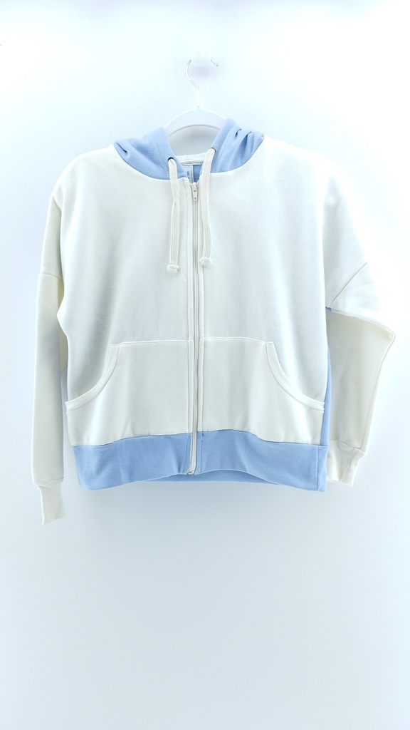 CAMPERA CELESTE BLANCO PASTEL T:S