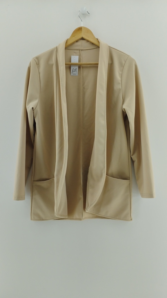 Bleazer nude claro corte recto T:M/L
