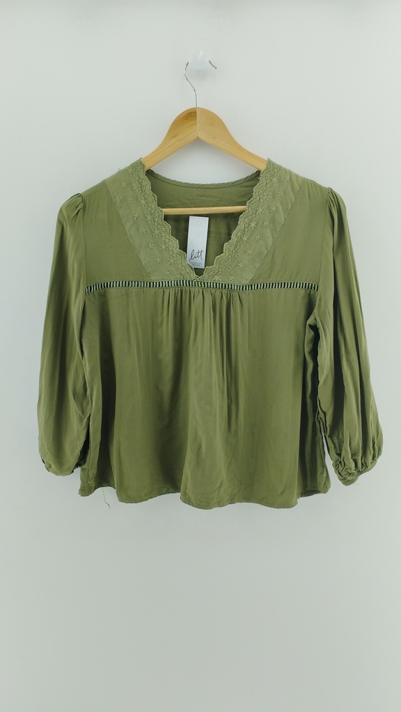Blusa verde militar T:M