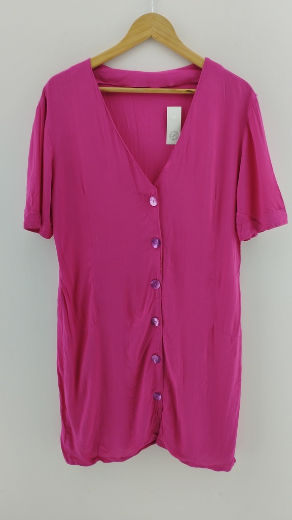 Vestido rosa con botones T:XL