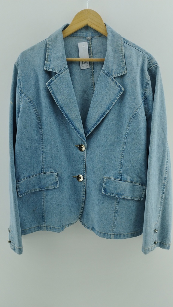 Blazer jean botones plateados T:52