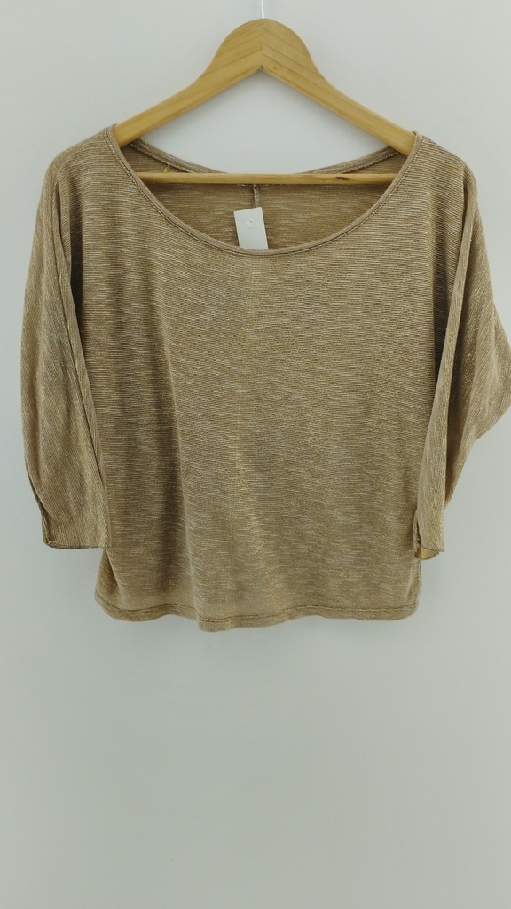 Blusa brillos dorados T:L