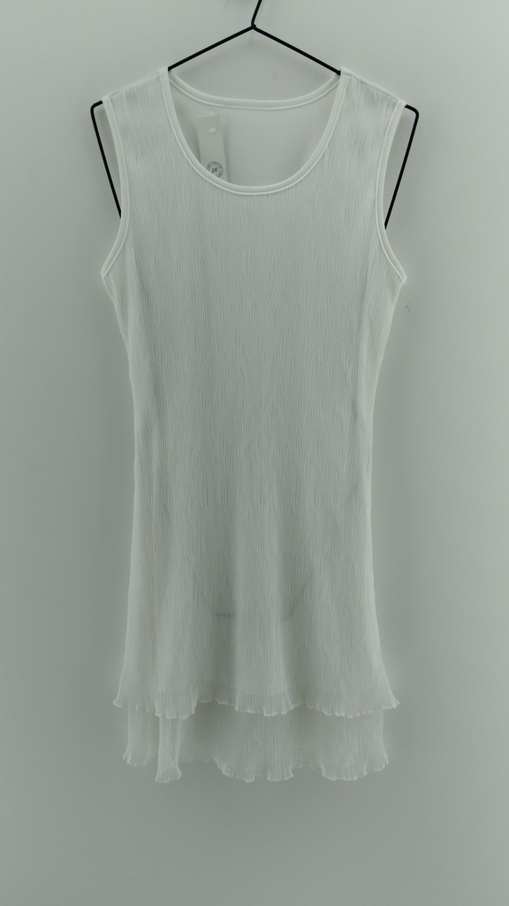Vestido blanco capas tul plisado T:M/L
